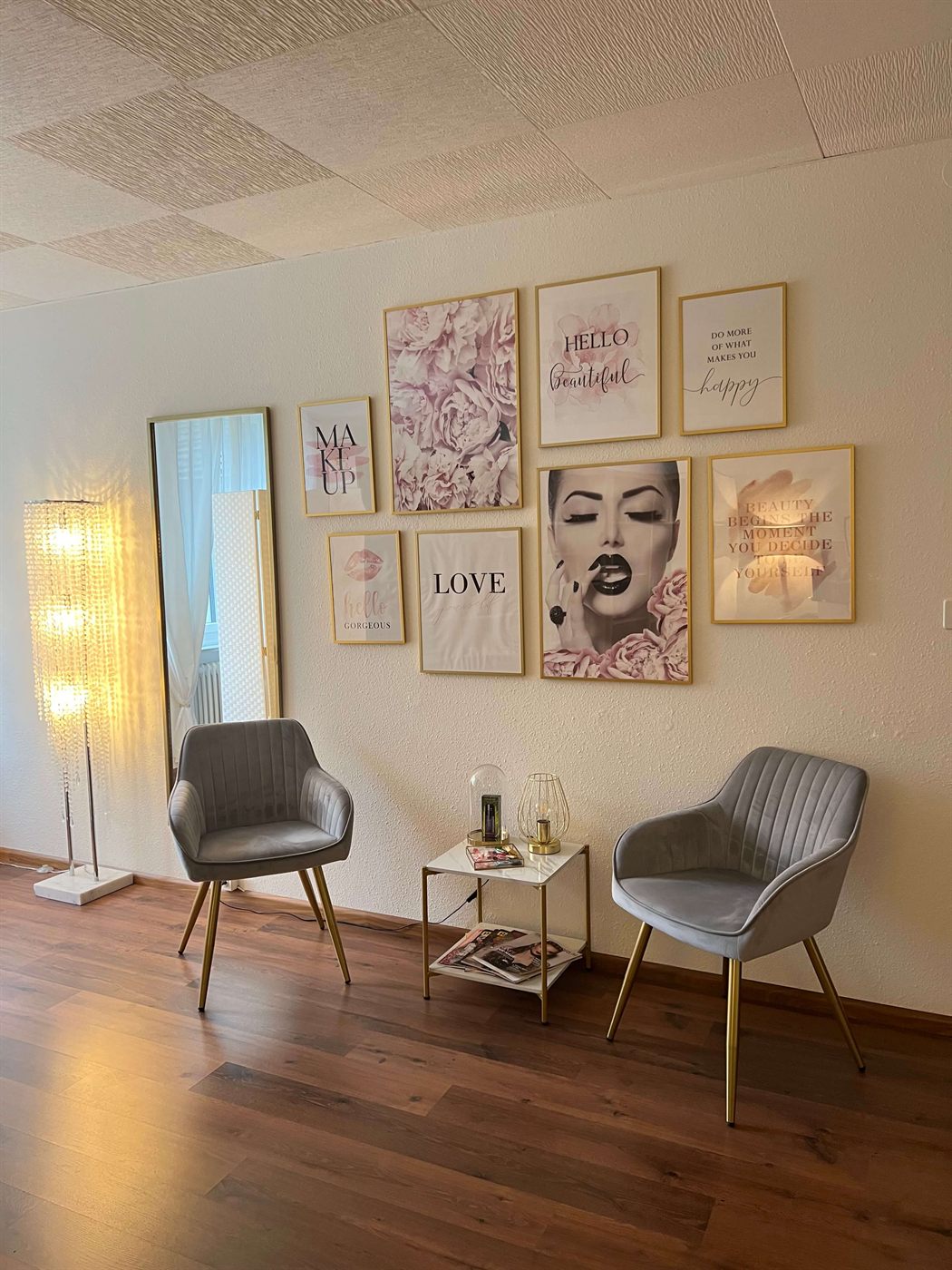 Empfangsbereich im Kosmetikstudio Basel – Salon de Beauté an der Gerbergasse 24